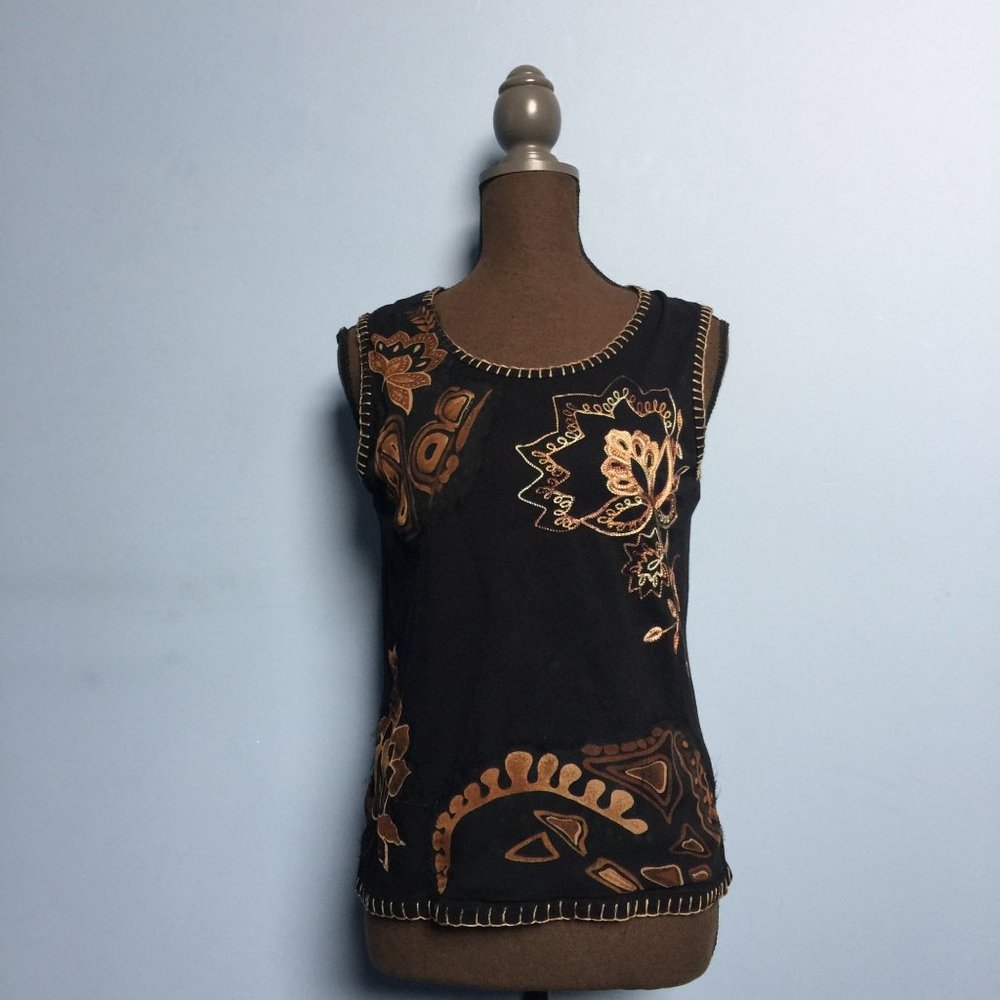 West End Boho Embroidered Tank Top